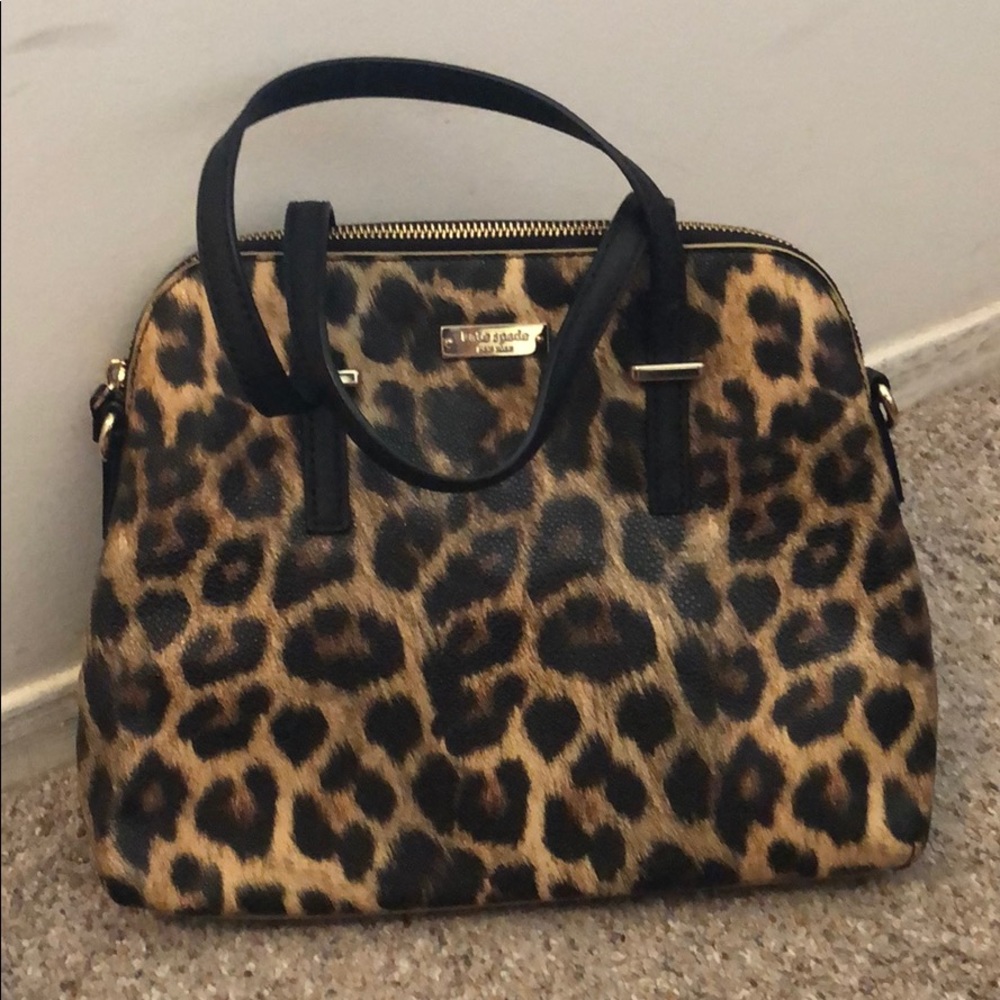 Kate Spade leopard Cedar Street Maise bag